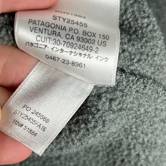 Patagonia Synchilla Sweatshirt Womens Small Gray Blue Snap T Fleece Pullover - Picture 5 of 8